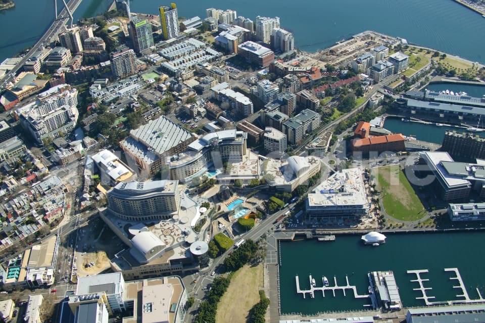 Aerial Image of Pyrmont and Star City, Sydney