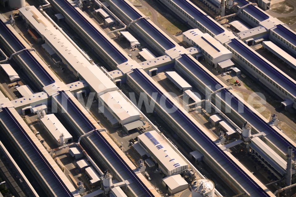 Aerial Image of Industrial Production