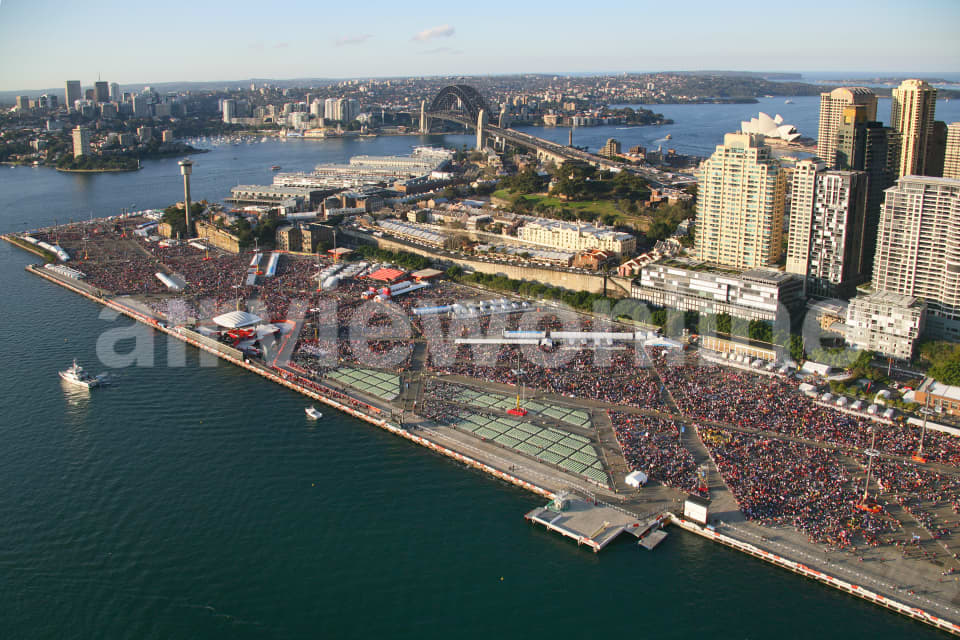Aerial Image of WYD08, World Youth Day Opening Mass, Sydney
