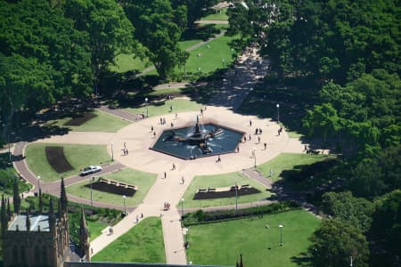 Aerial Image of ARCHIBALD FOUNTAIN, HYDE PARK SYDNEY