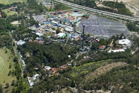 Aerial Image of DREAMWORLD, QUEENSLAND