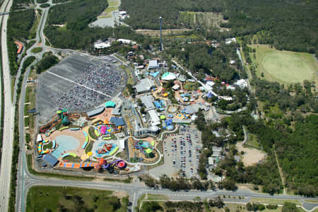 Aerial Image of DREAMWORLD AND WHITEWATER WORLD, QLD