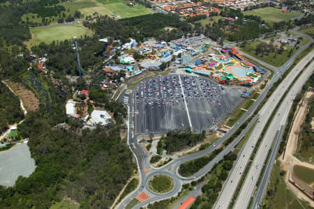 Aerial Image of DREAMWORLD, QUEENSLAND