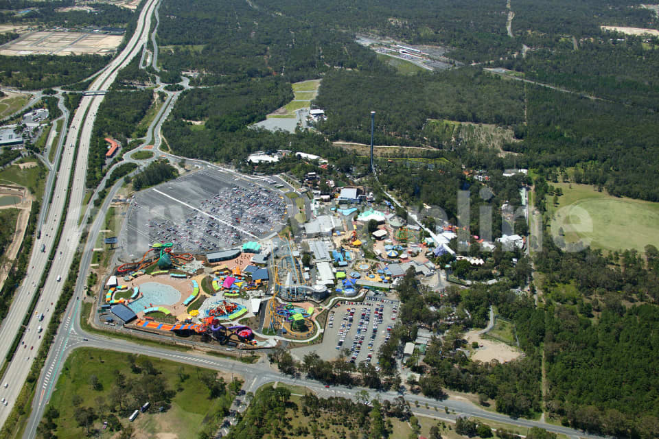 Aerial Image of Dreamworld and Whitewater World, Gold Coast QLD