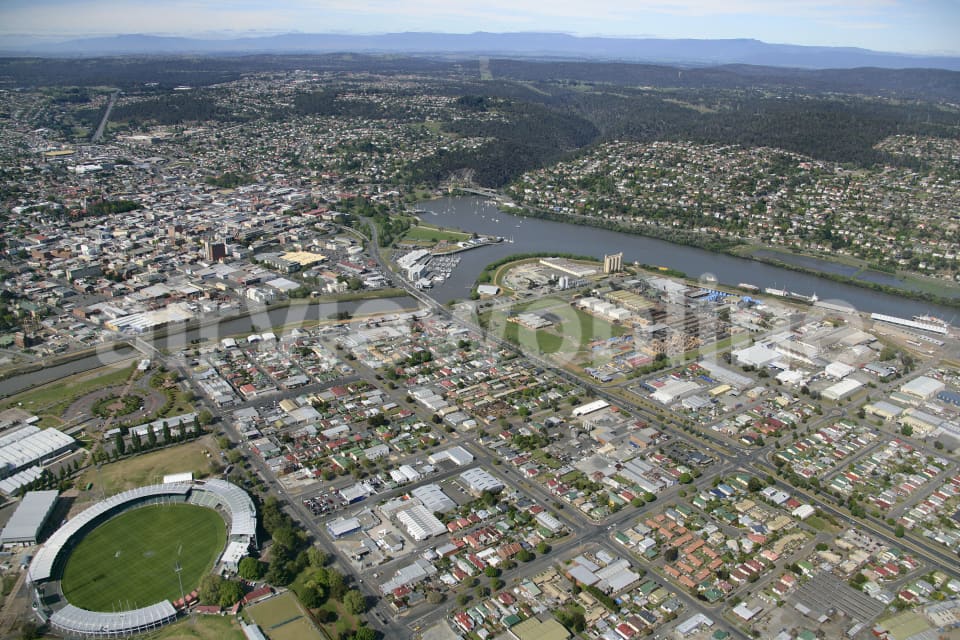Aerial Image of Invermay and Launceston, Tasmania
