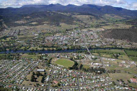 Aerial Image of SOUTH OVER NEW NORFOLK, TAS