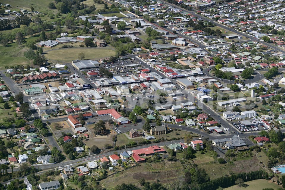 Aerial Image of New Norfolk Centre, Tasmania