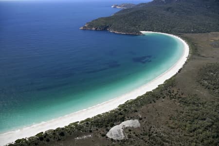 Aerial Image of WINEGLASS BAY, FREYCINET PENINSULA TAS