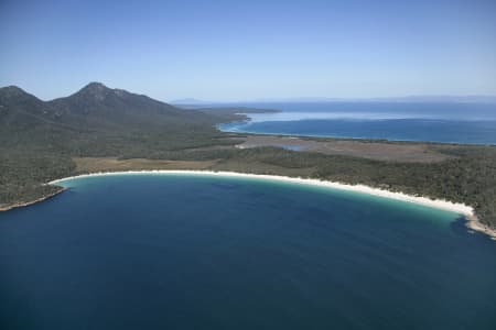 Aerial Image of WINEGLASS BAY, FREYCINET NATIONAL PARK TAS