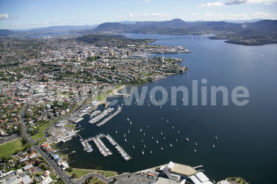 Aerial Image of Sandy Bay and Battery Point, Hobart