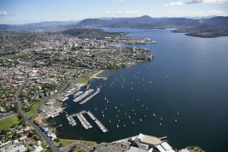 Aerial Image of SANDY BAY AND BATTERY POINT, HOBART