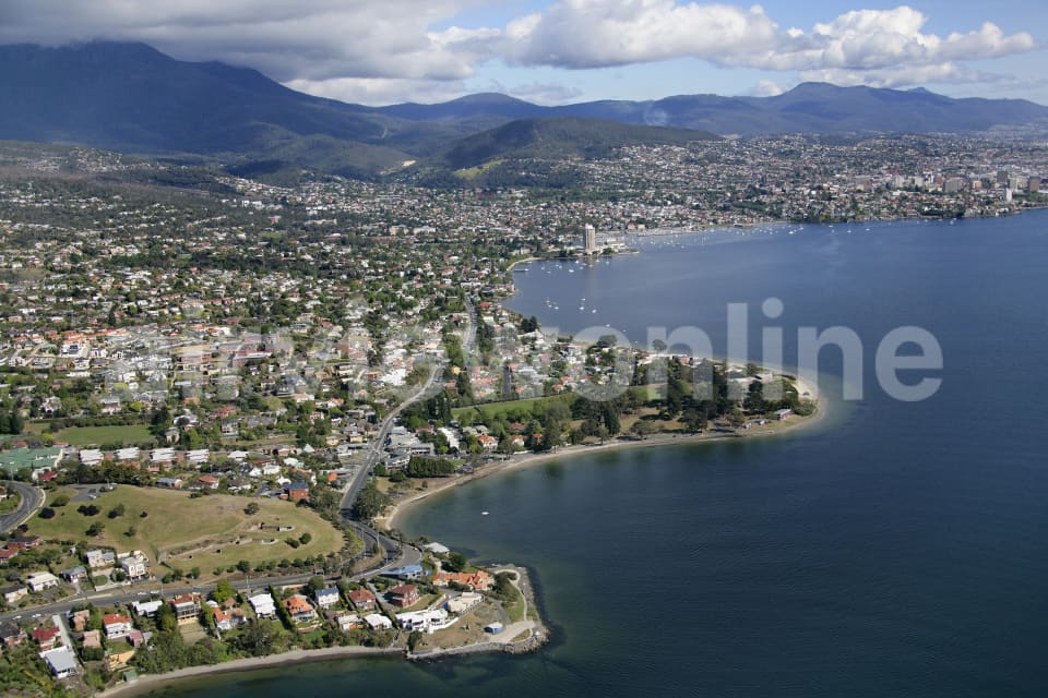 Aerial Image of Sandy Bay to Hobart