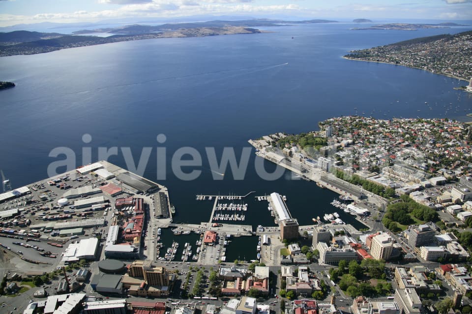 Aerial Image of Sullivans Cove, Hobart