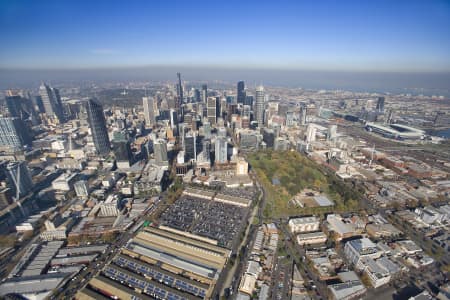 Aerial Image of FLAGSTAFF GARDENS AND MELBOURNE