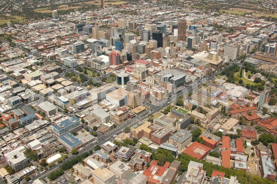 Aerial Image of Adelaide city