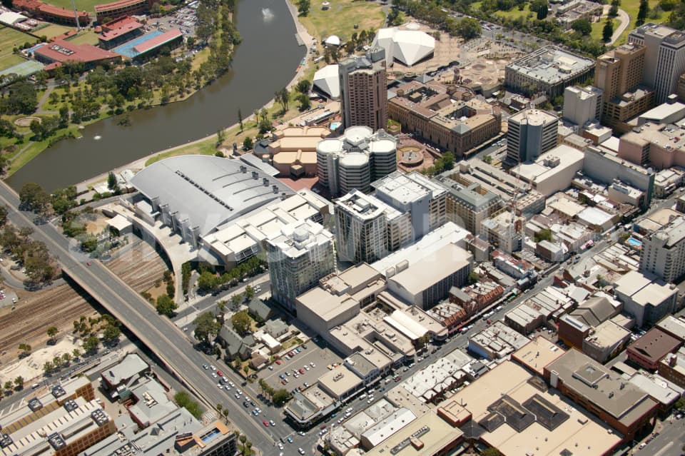 Aerial Image of Adelaide Metro Railway Station