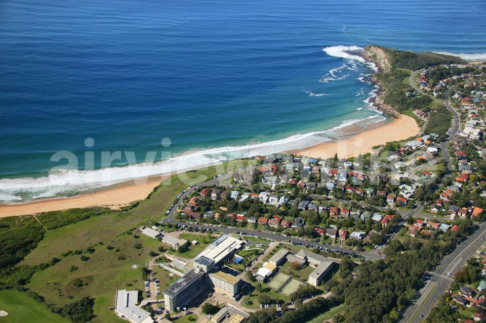 Aerial Image of Mona Vale Hospital and Warriwood Beach