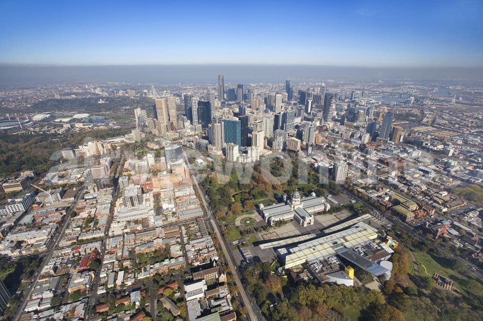 Aerial Image of Carlton Gardens, Melbourne