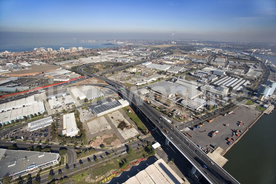 Aerial Image of City Link Port Melbourne