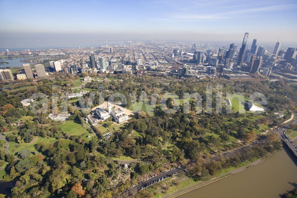 Aerial Image of Royal Botanic Gardens
