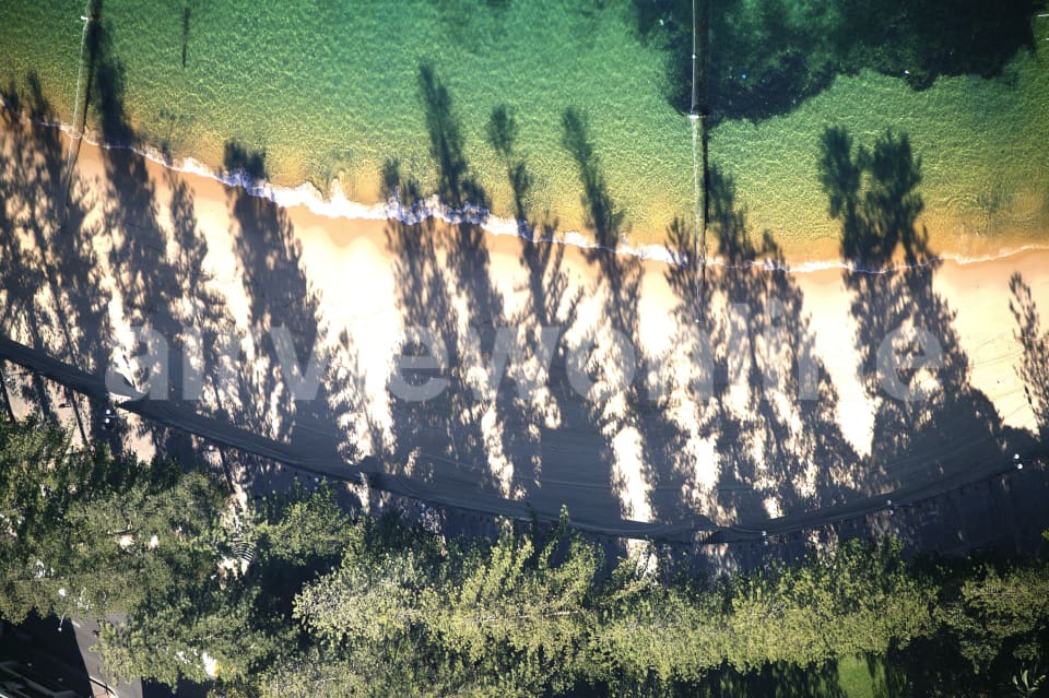 Aerial Image of Beach Shadows