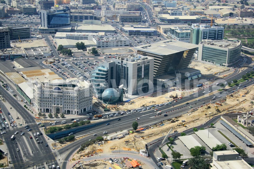 Aerial Image of Al Garhoud Road, Dubai