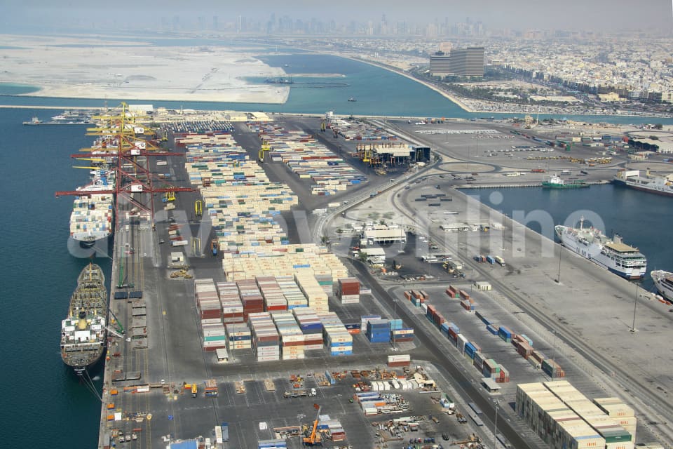 Aerial Image of Port Rashid, Dubai