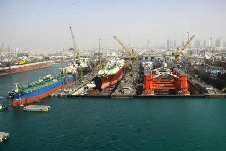 Aerial Image of PORT RASHID DRY DOCKS