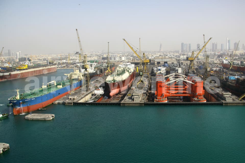 Aerial Image of Port Rashid Dry Docks