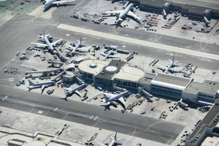 Aerial Image of LAX AIRPORT LOS ANGELES CALIFORNIA