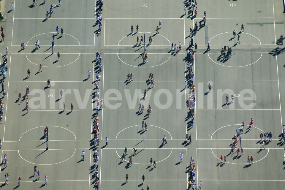 Aerial Image of Netball Courts