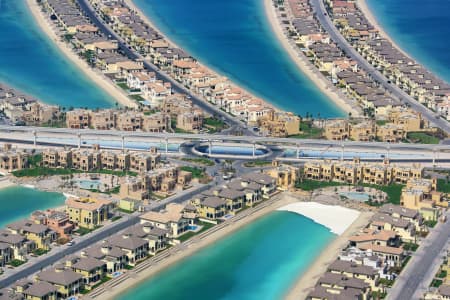 Aerial Image of PALM JUMEIRAH CLOSE UP