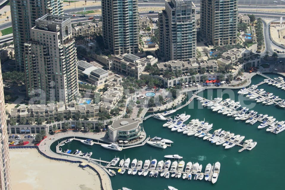 Aerial Image of Dubai Marina Close Up