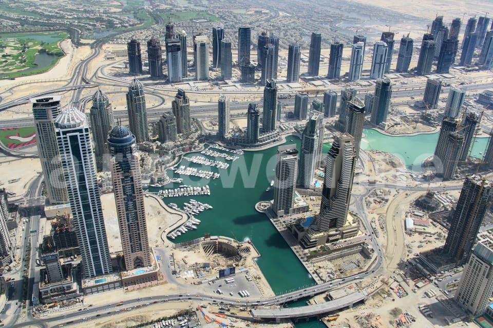 Aerial Image of Dubai Marina, Northern End