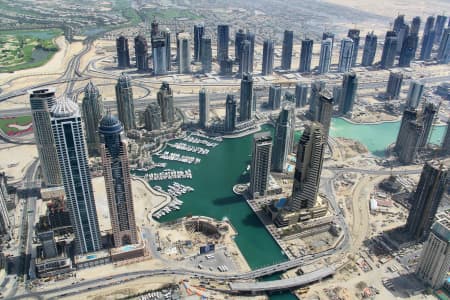 Aerial Image of DUBAI MARINA, NORTHERN END