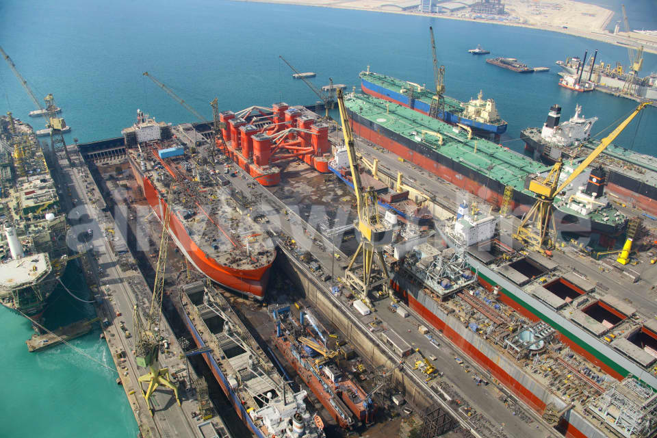 Aerial Image of Dry Docks, Port Rashid, Dubai
