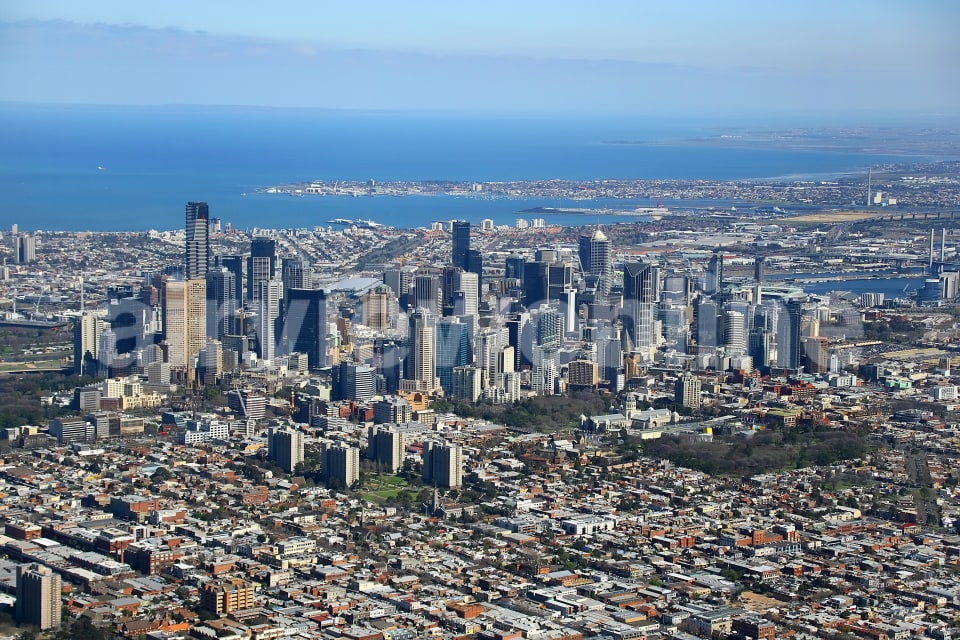 Aerial Image of Melbourne from the North East