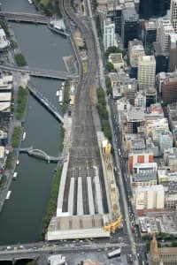 Aerial Image of FLINDERS STREET STATION, MELBOURNE