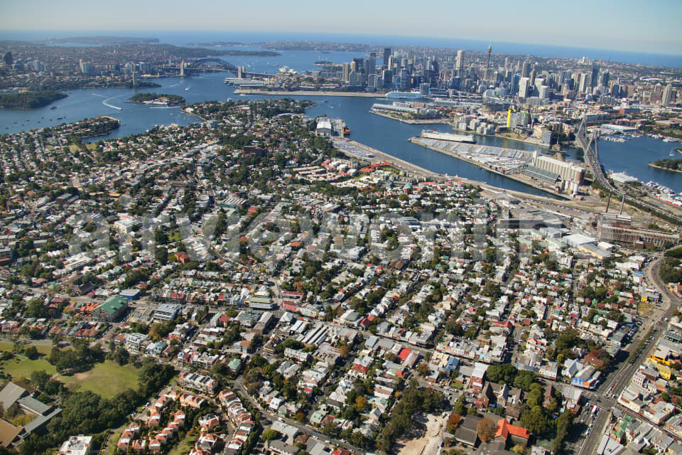 Aerial Image of Rozelle to Sydney Vista
