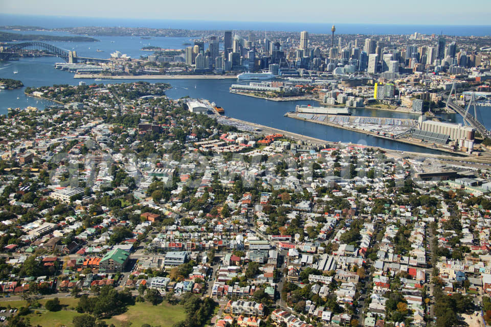 Aerial Image of Rozelle to Sydney
