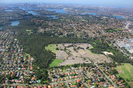 Aerial Image of FIELD OF MARS CEMETERY, RYDE