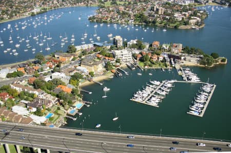 Aerial Image of GLADESVILLE BRIDGE MARINA