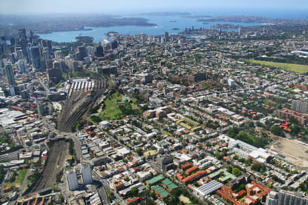 Aerial Image of REDFERN AND SURRY HILLS