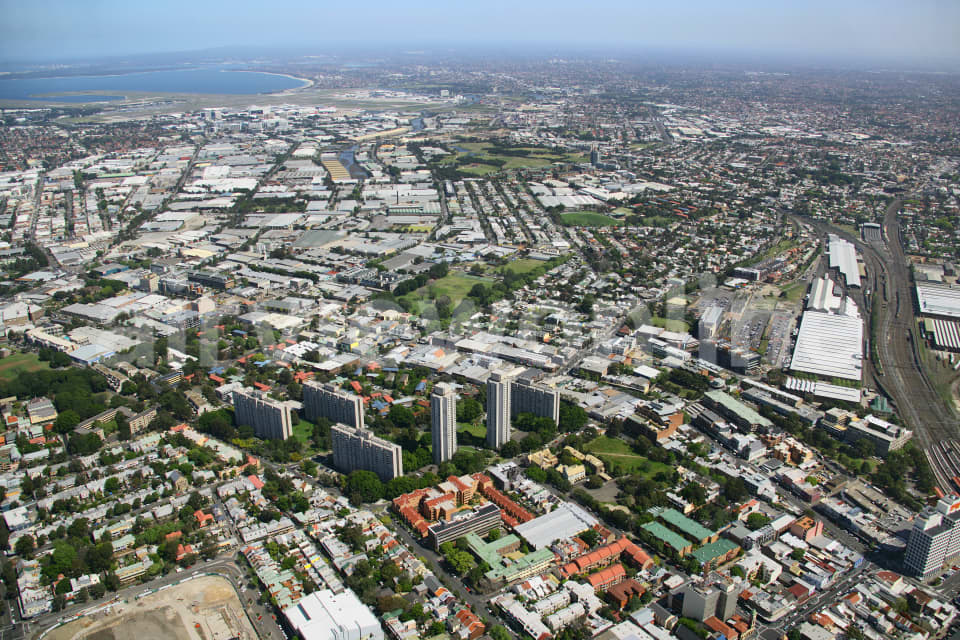 Aerial Image of Redfern to Sydney Airport