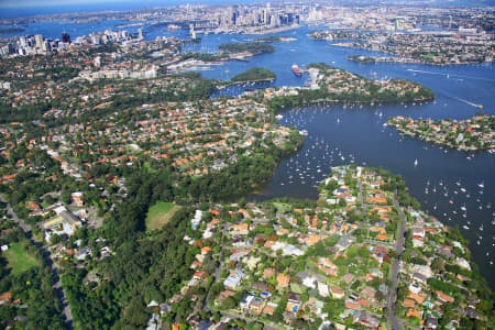 Aerial Image of NORTHWOOD  TO SYDNEY HARBOUR