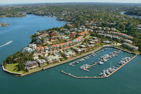 Aerial Image of FERN BAY, HUNTERS HILL