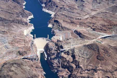 Aerial Image of HOOVER DAM NEVADA ARIZONA BORDER