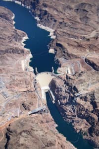 Aerial Image of HOOVER DAM NEVADA ARIZONA BORDER