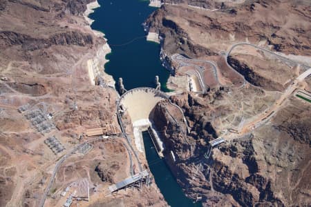 Aerial Image of HOOVER DAM NEVADA ARIZONA BORDER