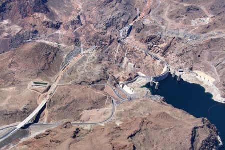 Aerial Image of HOOVER DAM NEVADA ARIZONA BORDER